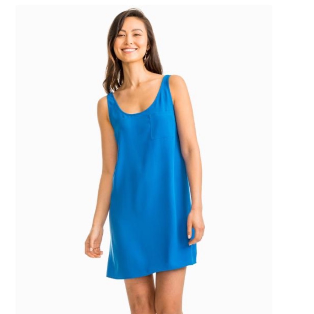 Southern Tide Carly Blue Tank Dress